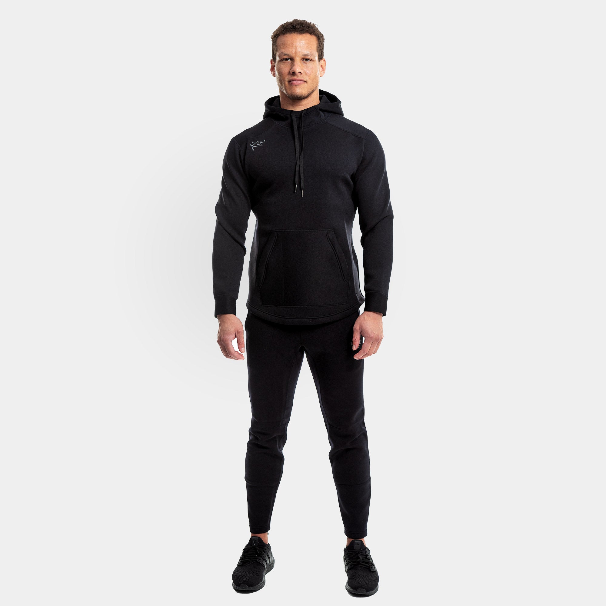 Black Drawstring Sauna Hoodie