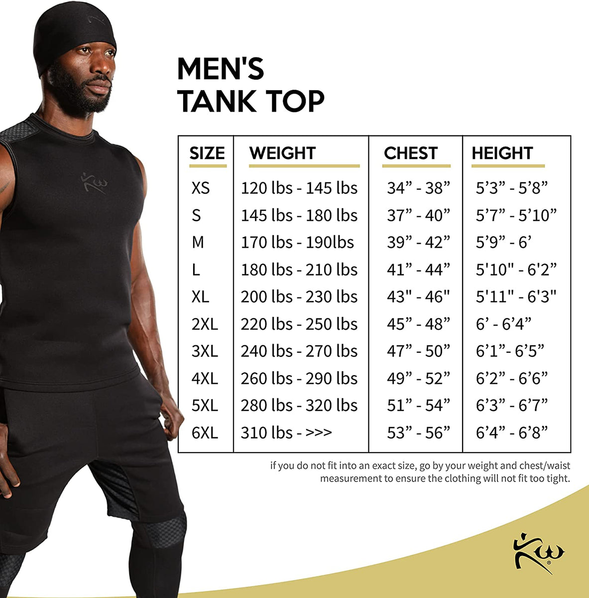 Men's Neoprene Sauna Suit Tank Top | Weight Loss | Cutting Weight