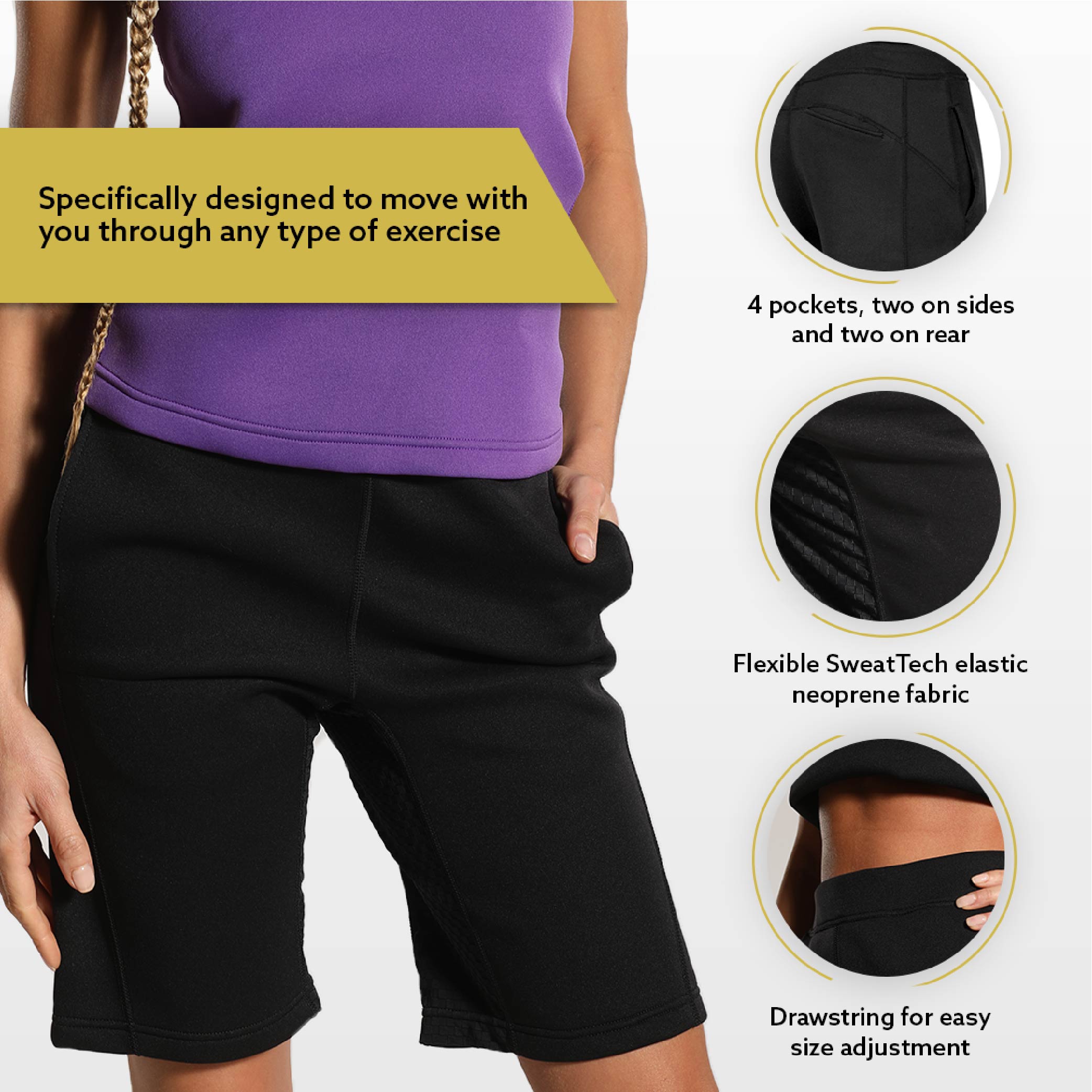 Neoprene sauna shorts clearance